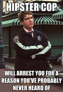 hipster cop